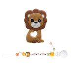 Baby Pacifier Clip & Silicone Teether Chain – Gentle Molar Relief