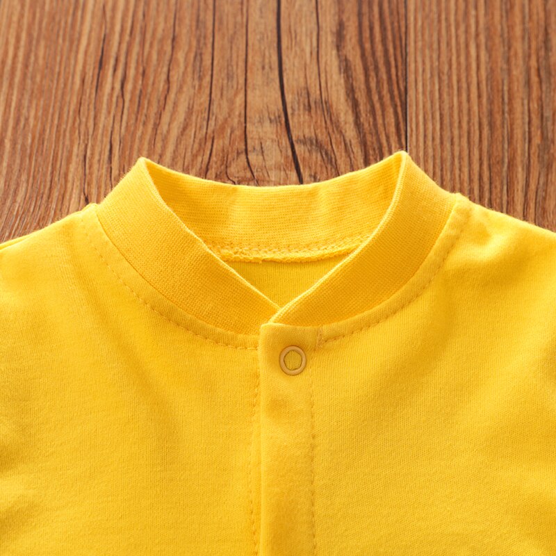 Yellow Giraffe Striped Baby Bodysuit Outfit