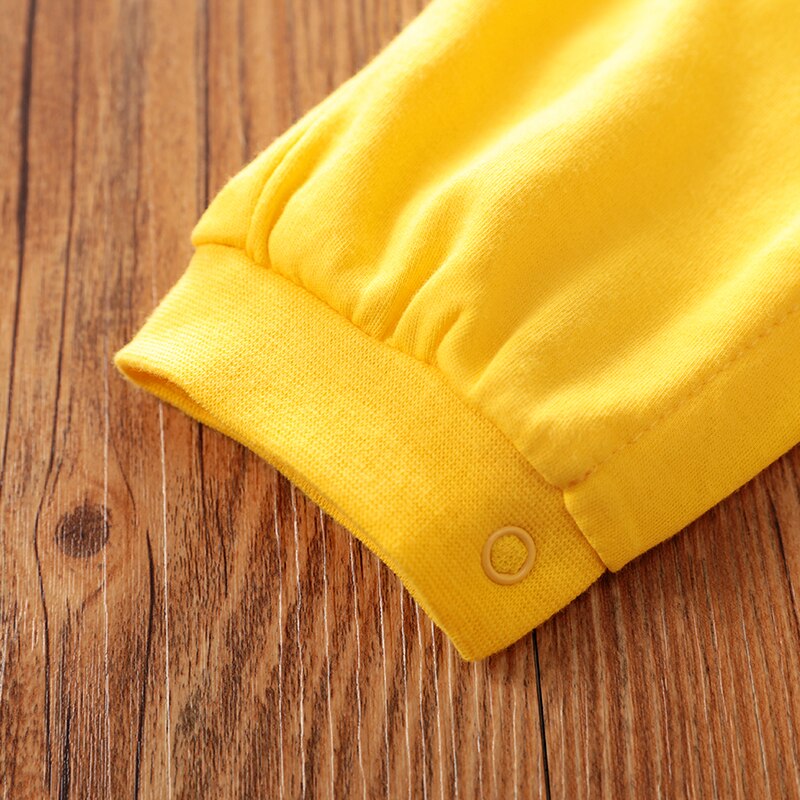 Yellow Giraffe Striped Baby Bodysuit Outfit