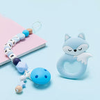 Baby Pacifier Clip & Silicone Teether Chain – Gentle Molar Relief