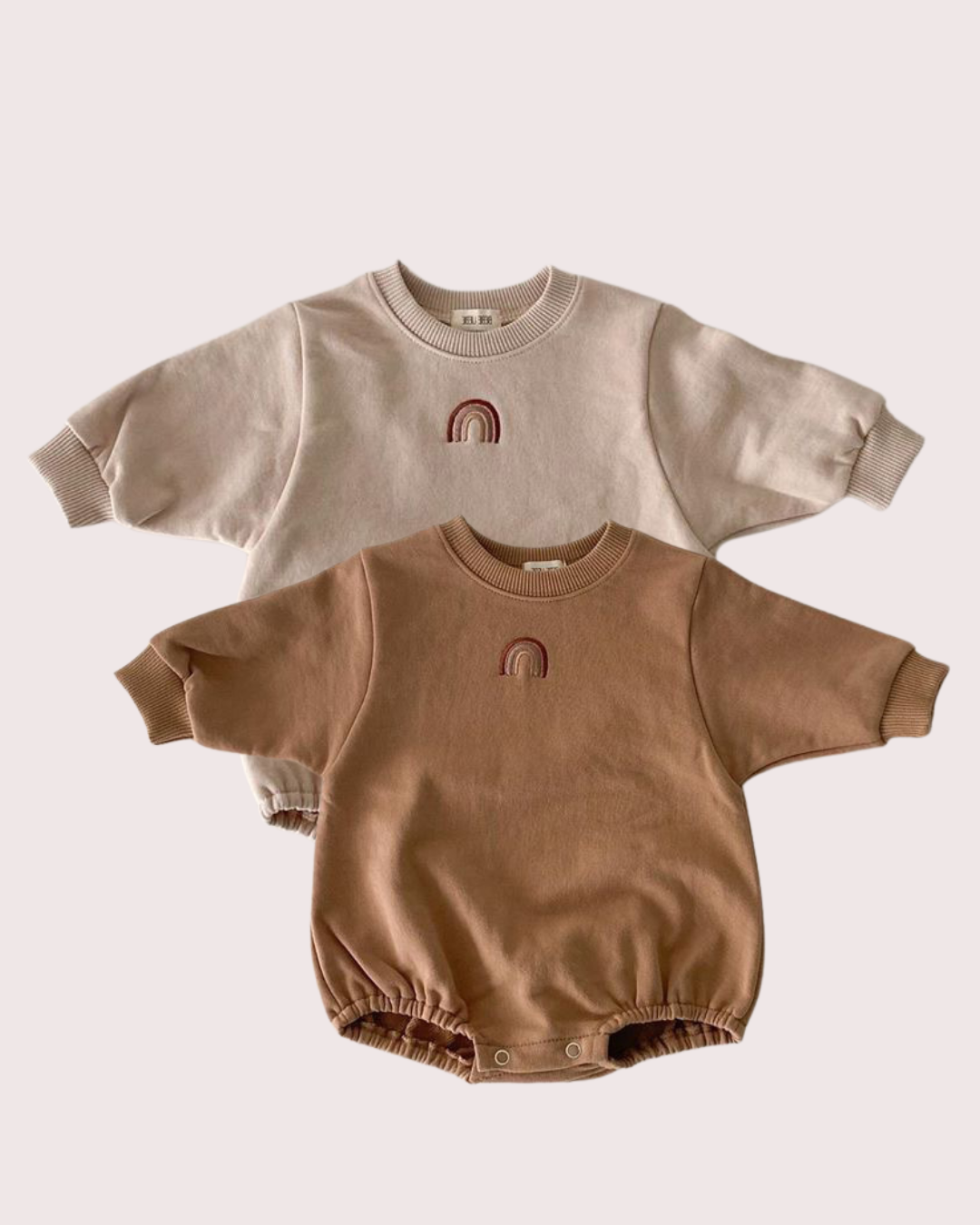 Soft Baby Romper – Rainbow Design